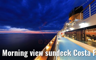 Morning view sundeck Costa Favolosa