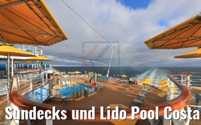 Sundecks und Lido Pool Costa Favolosa