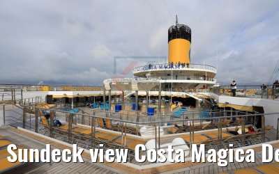 Sundeck view Costa Magica Deck 10