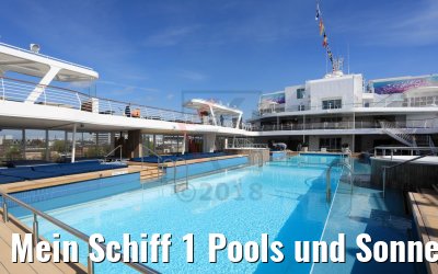 Mein Schiff 1 Pools und Sonnendeck