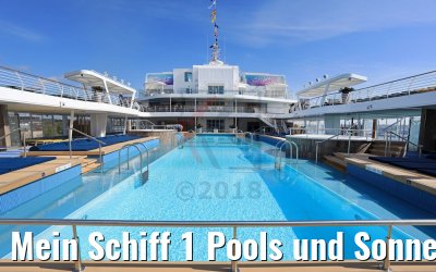 Mein Schiff 1 Pools und Sonnendeck