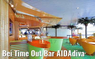 Bei Time Out Bar AIDAdiva