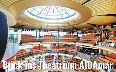 Blick ins Theatrium AIDAmar