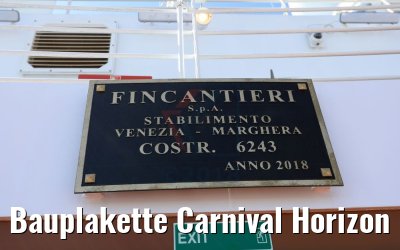 Bauplakette Carnival Horizon
