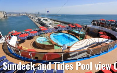 Sundeck and Tides Pool view Carnival Horizon