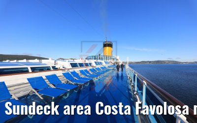 Sundeck area Costa Favolosa morning view