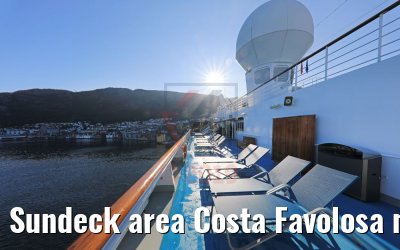 Sundeck area Costa Favolosa morning view
