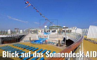 Blick auf das Sonnendeck AIDAdiva