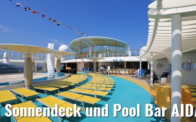 Sonnendeck und Pool Bar AIDAdiva