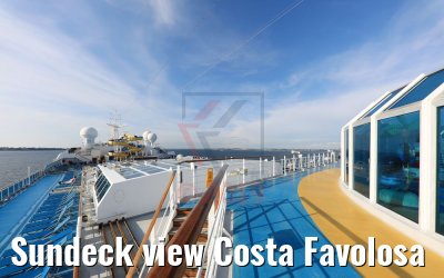 Sundeck view Costa Favolosa