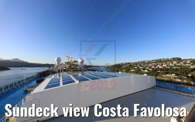 Sundeck view Costa Favolosa