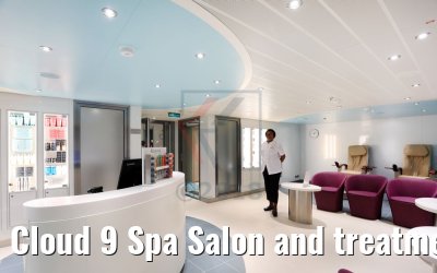 Cloud 9 Spa Salon and treatment rooms Carnival Horizon