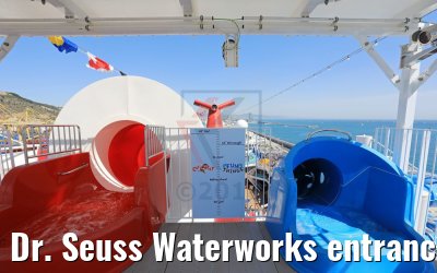 Dr. Seuss Waterworks entrance Carnival Horizon
