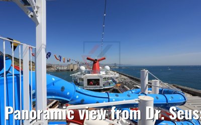 Panoramic view from Dr. Seuss Waterworks Carnival Horizon