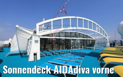 Sonnendeck AIDAdiva vorne
