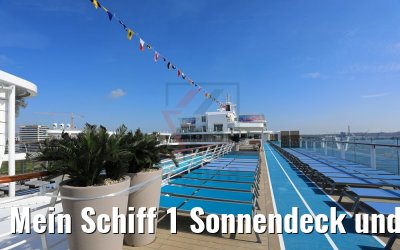 Mein Schiff 1 Sonnendeck und Jogging-Track