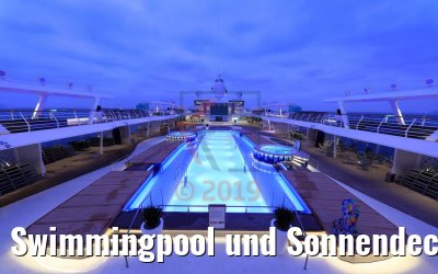 Swimmingpool und Sonnendeck neue Mein Schiff 2