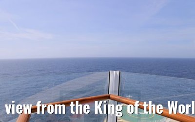 view from the King of the World balcony Symphony of the Seas
