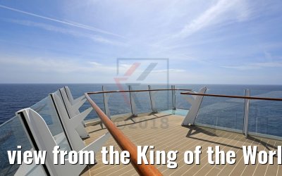 view from the King of the World balcony Symphony of the Seas