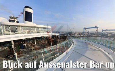 Blick auf Aussenalster Bar und Grill neue Mein Schiff 2