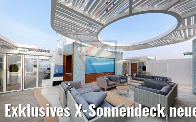 Exklusives X-Sonnendeck neue Mein Schiff 2