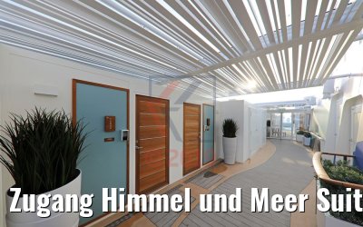 Zugang Himmel und Meer Suiten X-Sonnendeck neue Mein Schiff 2