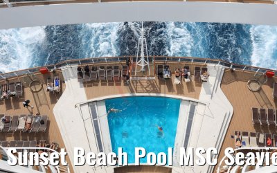 Sunset Beach Pool MSC Seaview from deck 16