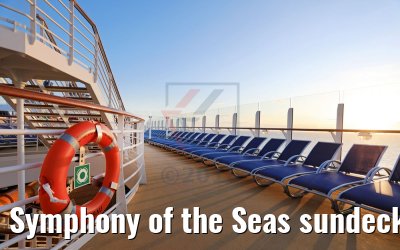 Symphony of the Seas sundeck evening light