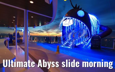 Ultimate Abyss slide morning view Symphony of the Seas