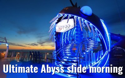 Ultimate Abyss slide morning view Symphony of the Seas