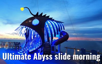Ultimate Abyss slide morning view Symphony of the Seas