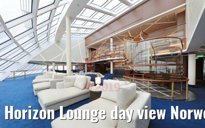 Horizon Lounge day view Norwegian Encore