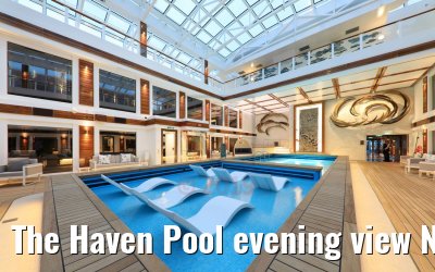 The Haven Pool evening view Norwegian Encore
