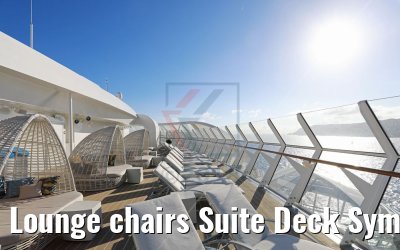Lounge chairs Suite Deck Symphony of the Seas