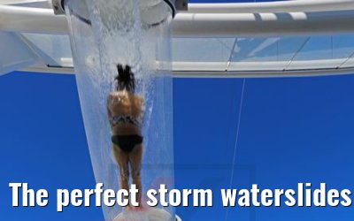 The perfect storm waterslides Symphony of the Seas