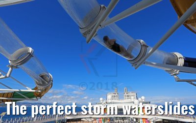 The perfect storm waterslides Symphony of the Seas