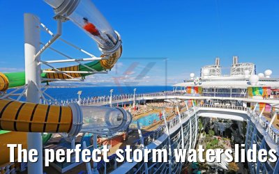 The perfect storm waterslides Symphony of the Seas
