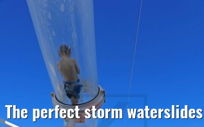 The perfect storm waterslides Symphony of the Seas
