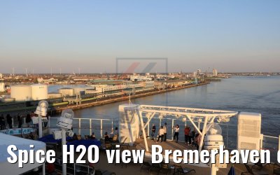 Spice H2O view Bremerhaven departure Norwegian Bliss 19.04.2018
