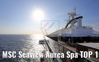 MSC Seaview Aurea Spa TOP 19 evening view