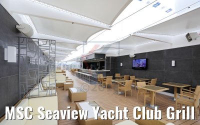 MSC Seaview Yacht Club Grill Bar and sundeck