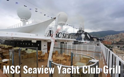 MSC Seaview Yacht Club Grill Bar and sundeck