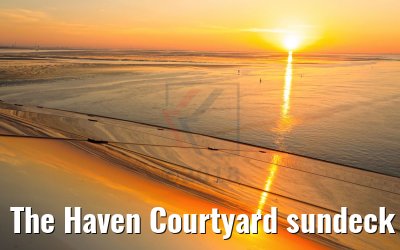 The Haven Courtyard sundeck sunset Norwegian Bliss