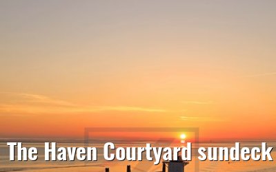 The Haven Courtyard sundeck sunset Norwegian Bliss