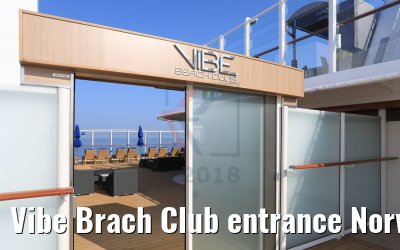 Vibe Brach Club entrance Norwegian Bliss