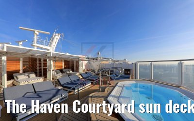 The Haven Courtyard sun deck Norwegian Encore