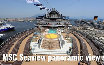 MSC Seaview panoramic view sundeck and Panorama Pool