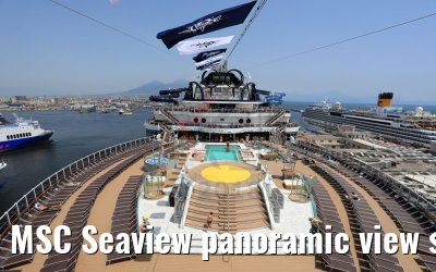 MSC Seaview panoramic view sundeck and Panorama Pool