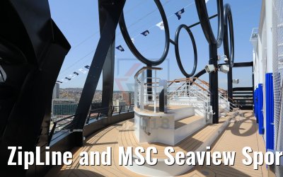 ZipLine and MSC Seaview Sports Arena