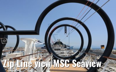 Zip Line view MSC Seaview